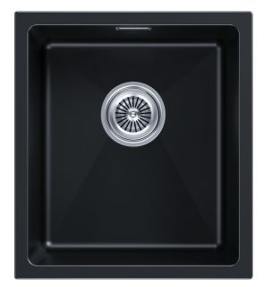 Мойка кухонная Paulmark Lumi LU41-BLM чёрный металлик